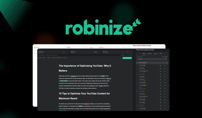 Robinize Appsumo Lifetime Deal: Unlock Unlimited Content Creation